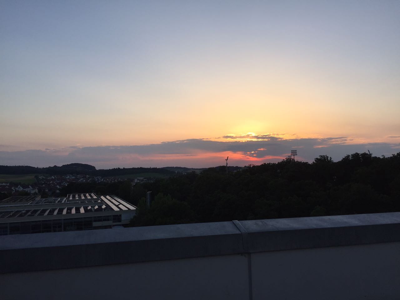 Hochschule Aalen Sonnenuntergang